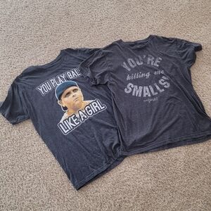 Bundle Of 2 "THE SANDLOT" Graphic Tee Shirts T-Shirts Killing Me Smalls